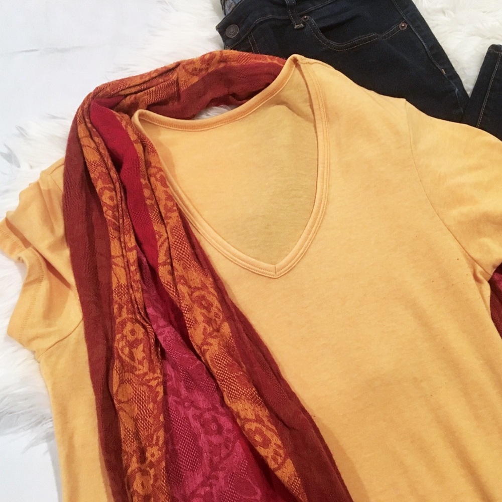 Alternative Apparel vintage soft v-neck tee, 2X